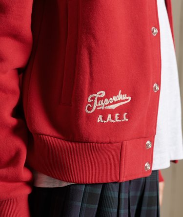 Collegiate Jersey Bomber Jacket Image 8