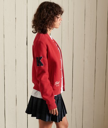 Collegiate Jersey Bomber Jacket Image 5
