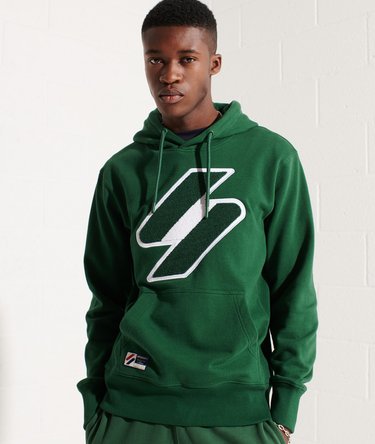 Sweat à capuche en maille chenille Code Logo Image 4