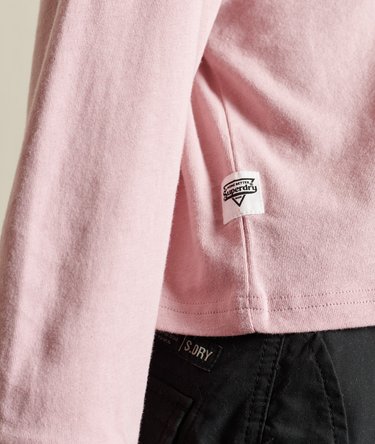 Kort tr&oslash;je i boheme-stil med grafik og lange &aelig;rmer Image 8