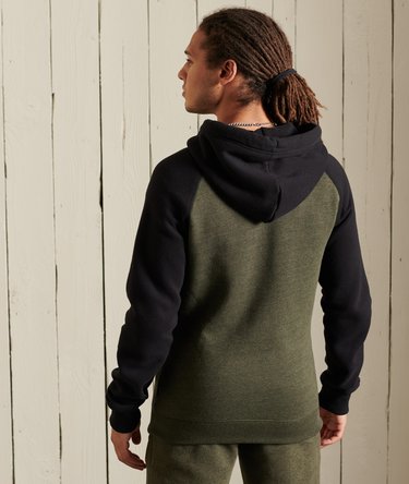 Felpa stile baseball con cappuccio, zip e ricamo Vintage Logo Image 4