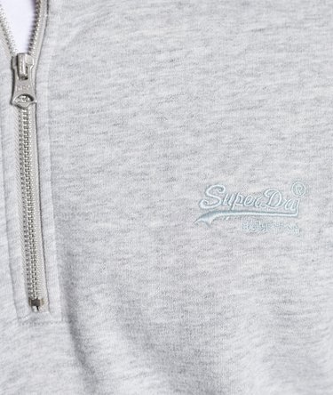 Vintage Logo broderad henley-sweatshirt med dragkedja Image 6