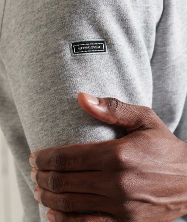 Vintage Logo broderad henley-sweatshirt med dragkedja Image 7