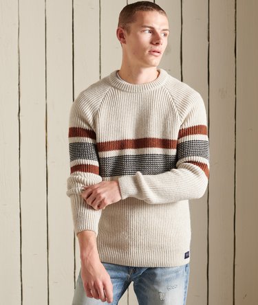 Trui met ronde hals en klassiek patroon Image 1