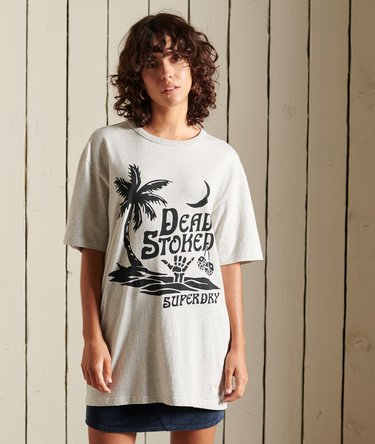 Camiseta oversize de algodón orgánico Cali Surf Image 1
