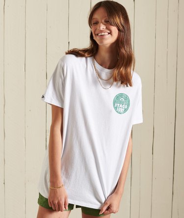 Loose Fit Organic Cotton LA Beach Surf T-Shirt Image 1