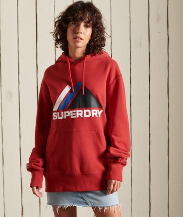 Locker geschnittener Mountain Sport Hoodie Image 1
