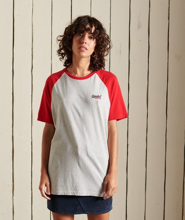 Camiseta de béisbol de algodón orgánico de corte holgado Image 1