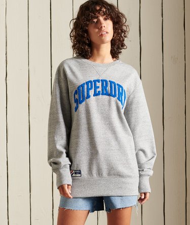 Locker geschnittenes Varsity Arch Sweatshirt mit Rundhalsausschnitt Image 1