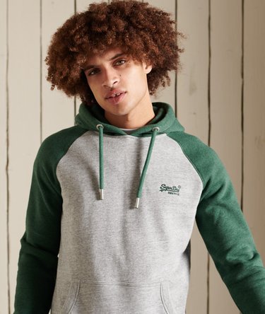 Sudadera de b&eacute;isbol con capucha y logotipo Vintage Logo bordado Image 1