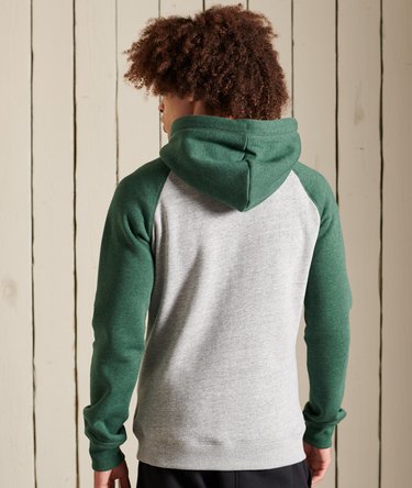 Sudadera de b&eacute;isbol con capucha y logotipo Vintage Logo bordado Image 4