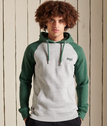 Sudadera de b&eacute;isbol con capucha y logotipo Vintage Logo bordado Image 3