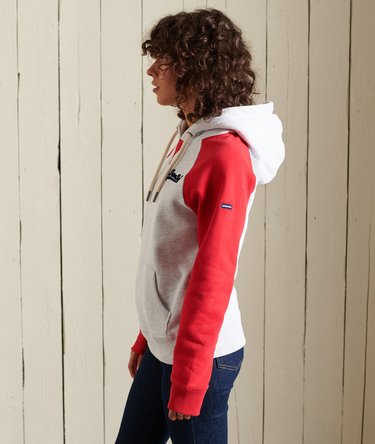 Klasyczna bluza z kapturem i raglanowymi rękawami Vintage Logo w stylu amerykańskim Image 3