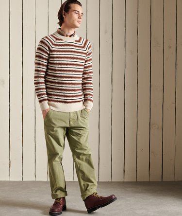 Trui met ronde hals en klassiek patroon Image 2