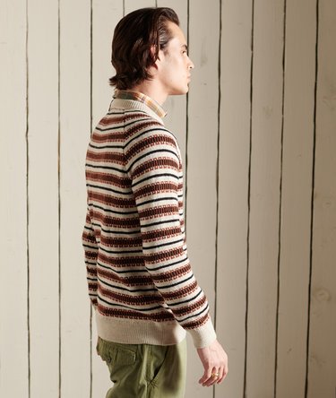 Trui met ronde hals en klassiek patroon Image 3