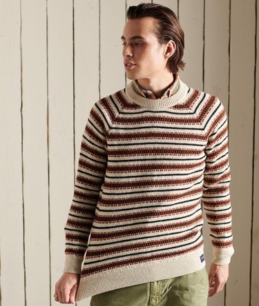 Trui met ronde hals en klassiek patroon Image 1