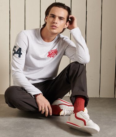 Script Style Long Sleeve Top Image 6