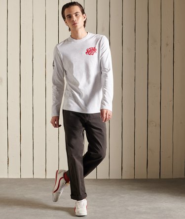 Script Style Long Sleeve Top Image 5