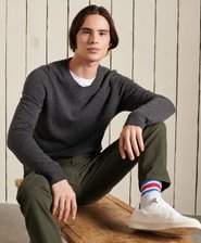 Maglione girocollo leggero in lana d'agnello