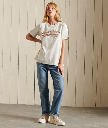 T-shirt avec logo en lamé Script Style Workwear Image 4