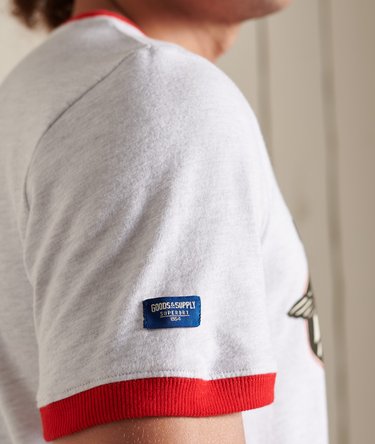 T-shirt classica in stile americano a contrasto con logo Core Image 5