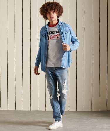 T-shirt classica in stile americano a contrasto con logo Core Image 2