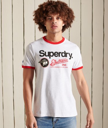 T-shirt classica in stile americano a contrasto con logo Core Image 1