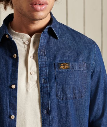 Workwear Indigo Shirt Image 4