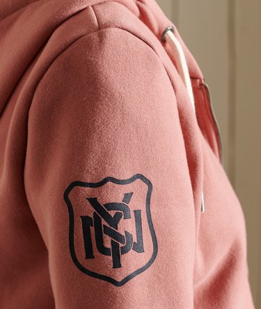Script Style Workwear Zip Hoodie Image 6