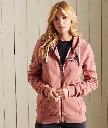 Script Style Workwear Zip Hoodie Image 4