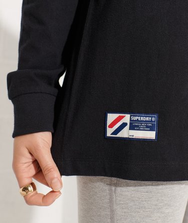 Pitkähihainen logokuvioitu Superdry Code -chenillepaita Image 6