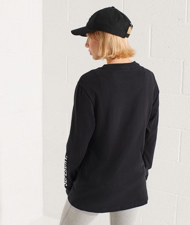 Pitkähihainen logokuvioitu Superdry Code -chenillepaita Image 3