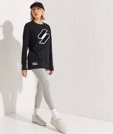 Pitkähihainen logokuvioitu Superdry Code -chenillepaita Image 2