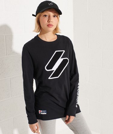 Pitkähihainen logokuvioitu Superdry Code -chenillepaita Image 4