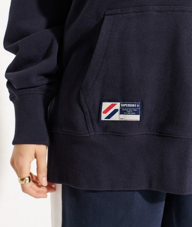 Code Logo Chenille Oversized Hoodie Image 5