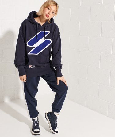 Code Logo Chenille Oversized Hoodie Image 2
