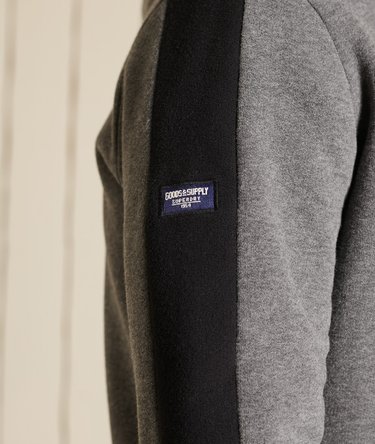 Vintage Logo Colour Block Zip Hoodie Image 6