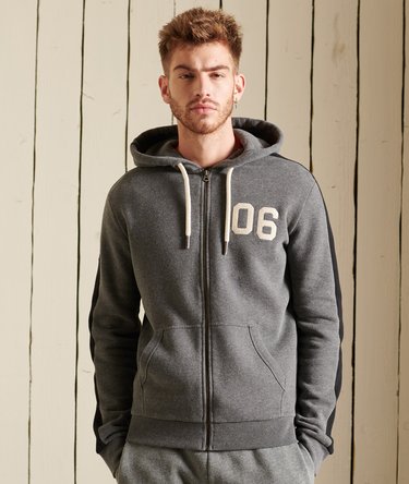 Vintage Logo Colour Block Zip Hoodie Image 1