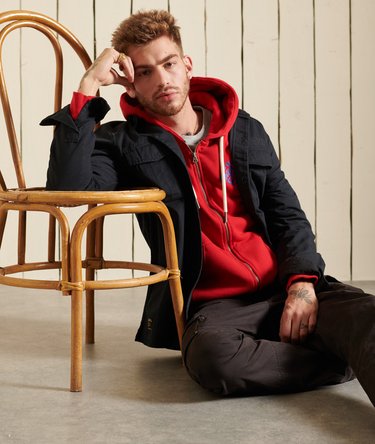 Script Style College Zip Hoodie Image 3
