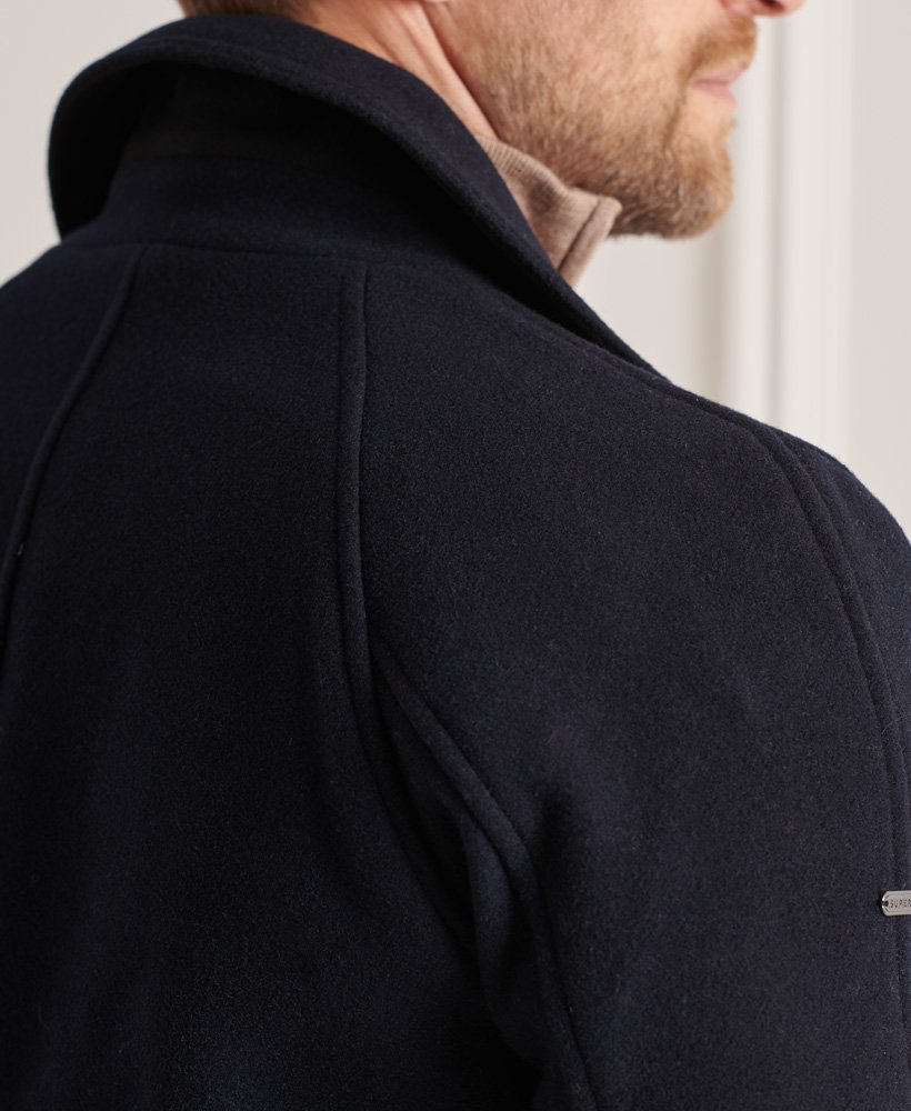 R　CRANK Studded Wool Short Coat_Navy MUSINSA | CRANK Studded Wool Short Coat_Navy
