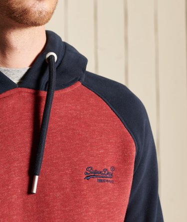 Vintage Logo Embroidery Baseball Hoodie Image 4