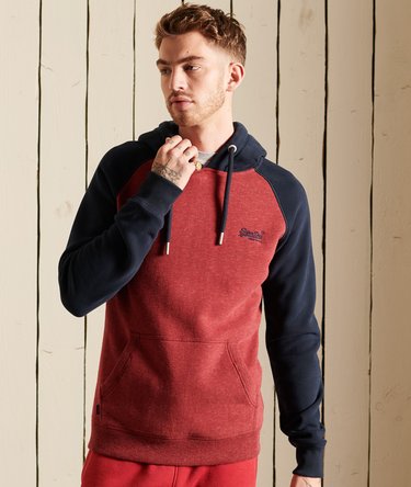 Vintage Logo Embroidery Baseball Hoodie Image 1