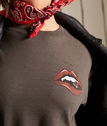 Boho Graphic Crop Boxy T-Shirt Image 4