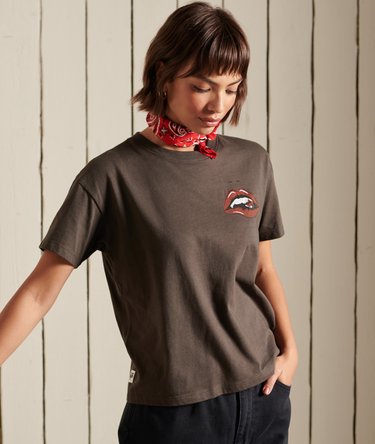 Boho Graphic Crop Boxy T-Shirt Image 1