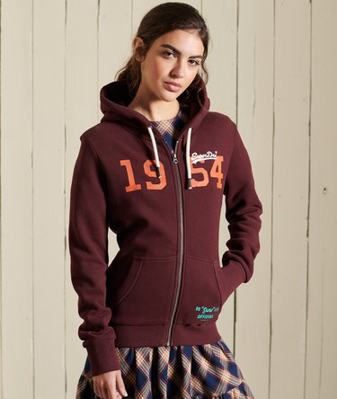 Sudadera con capucha, cremallera y logotipo Vintage Logo American Classics