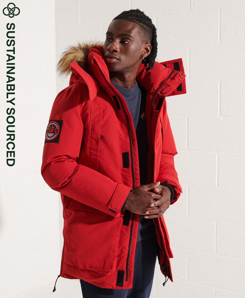 Super Dry Everest Mountain Parka S レッド Super Dry Everest Mountain Parka S レッド