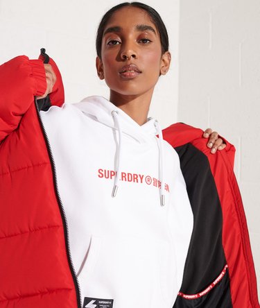 Sudadera corta con capucha y logotipo Corporate Image 5