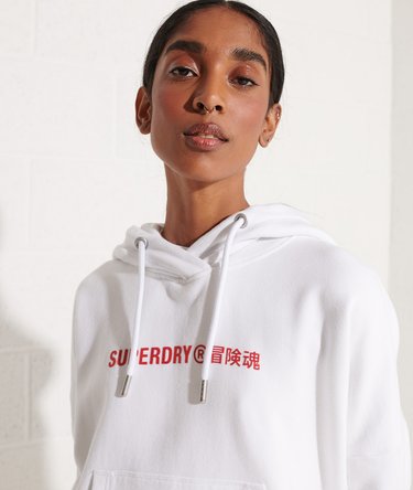 Sudadera corta con capucha y logotipo Corporate Image 4