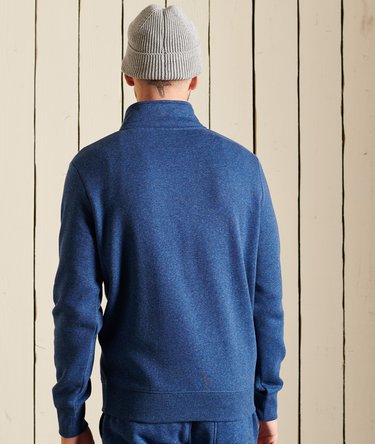 Vintage Logo Embroidered  Zip Henley Sweatshirt Image 3