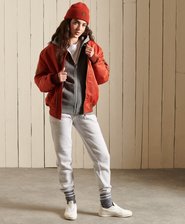 Vintage Logo Embroidered Zip Hoodie